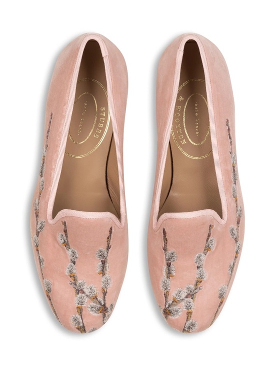 Stubbs & Wootton Shoes - $625 NIB Stubbs & Wootton Women's Catkins Velvet Slippers Loafers Flats US 9